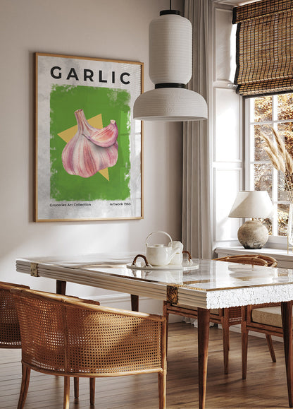 Garlic Vintage Art Plakat - Posterbox.no