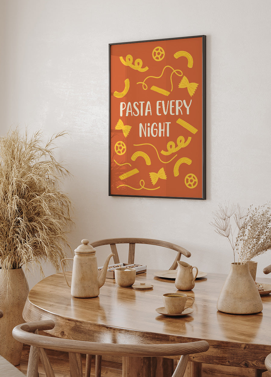 Pasta Every Night Poster