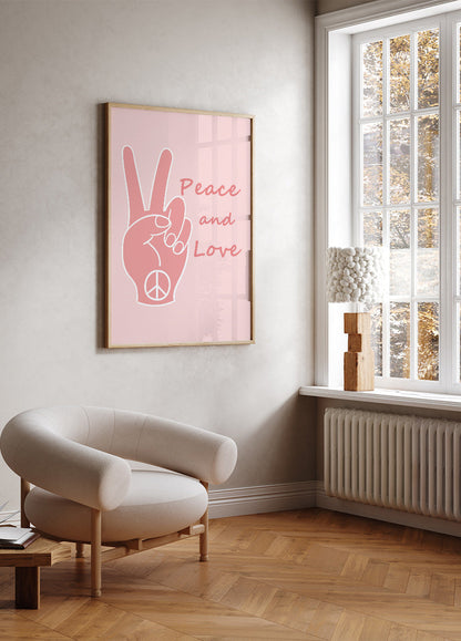 Peace and Love Poster