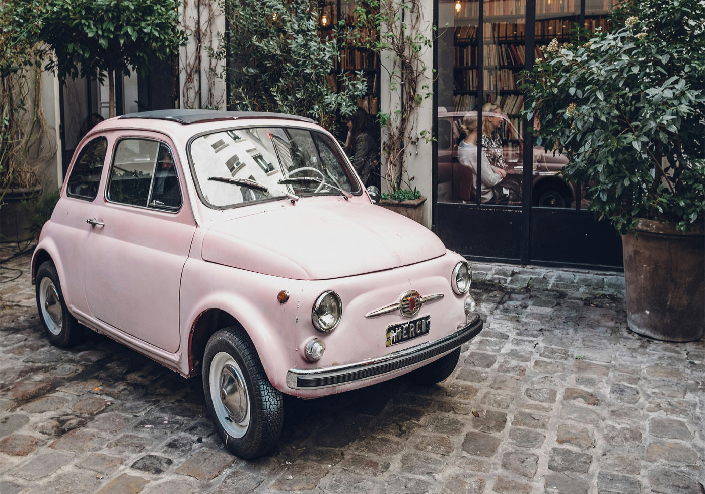 Pink Car Poster