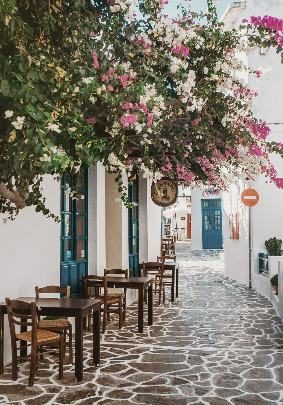 Charming Alleyway in Milos Poster