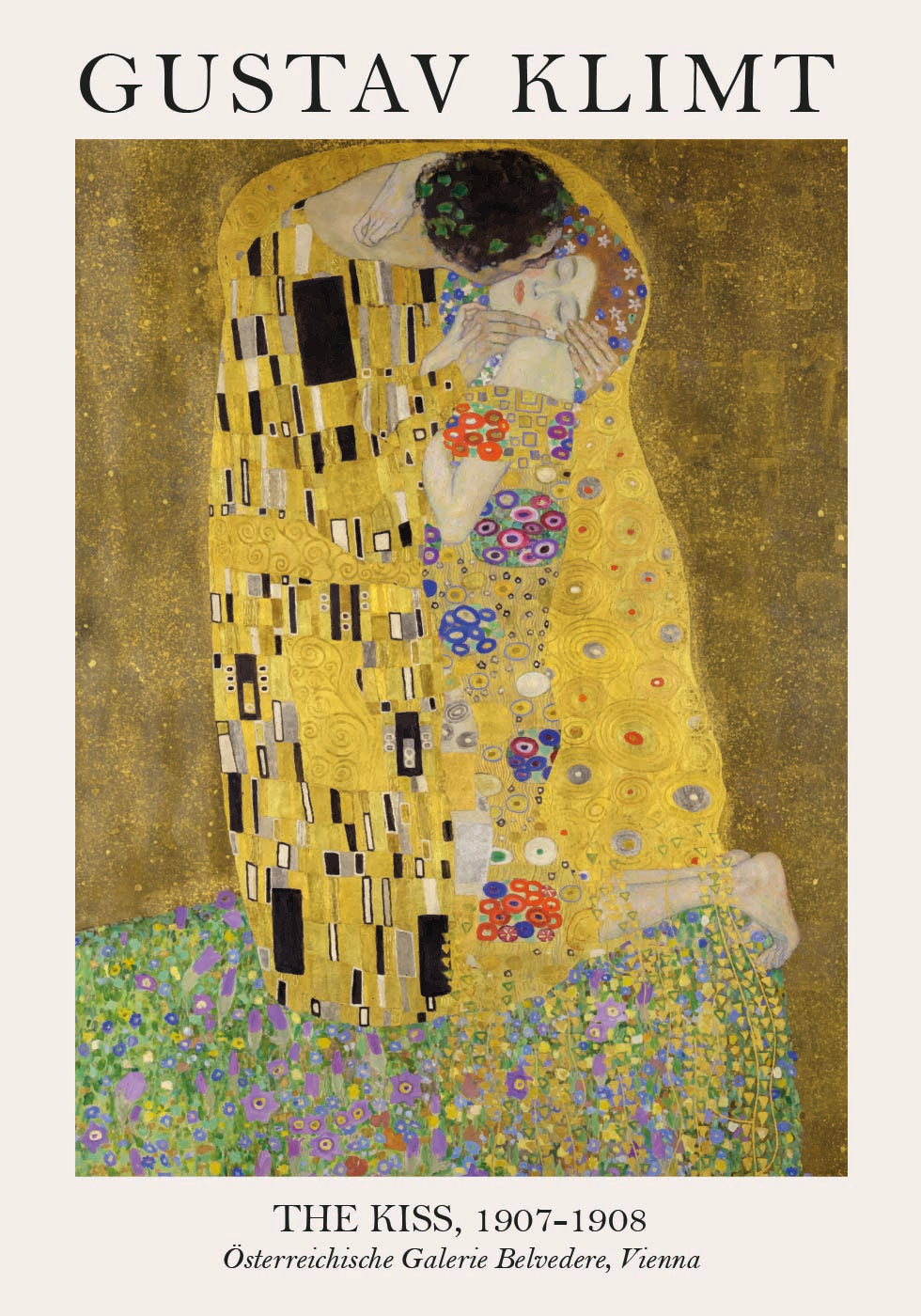 The Kiss by Gustav Klimt Poster