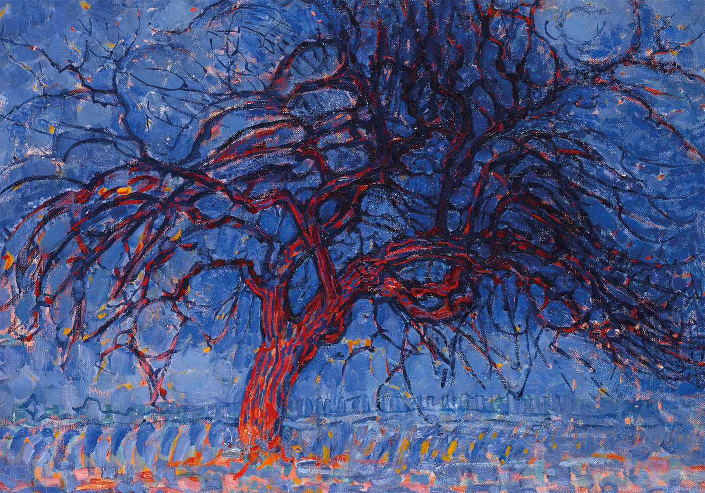 The Red Tree By Piet Mondrian Poster