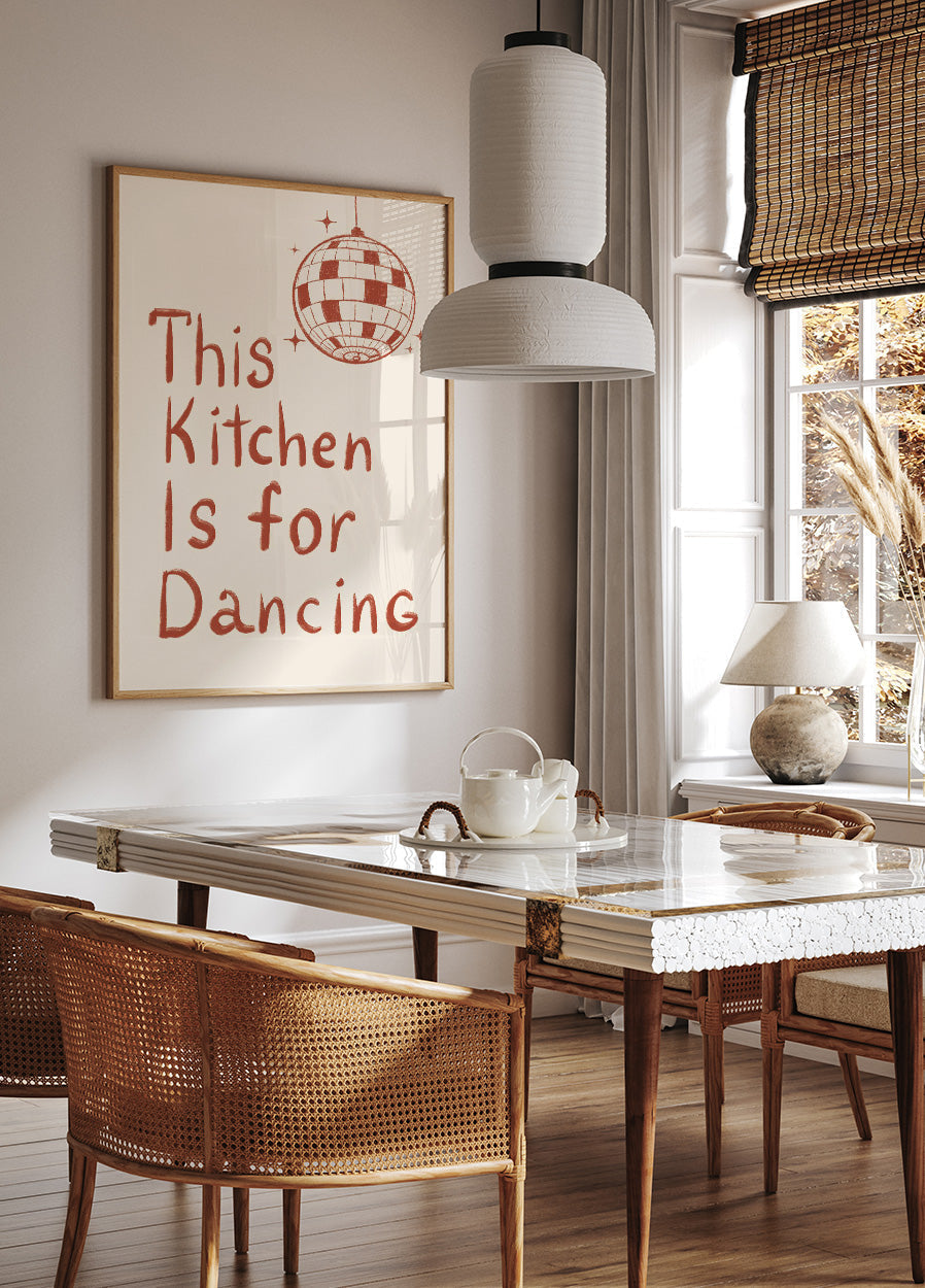 This Kitchen Is For Dancing Poster