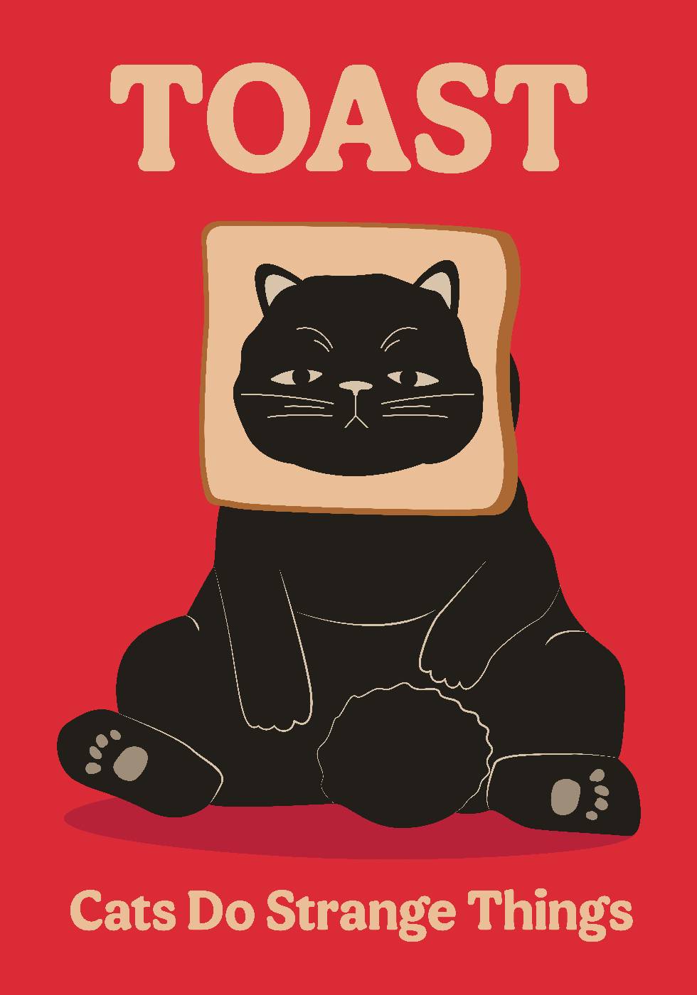 Toast Cat Poster