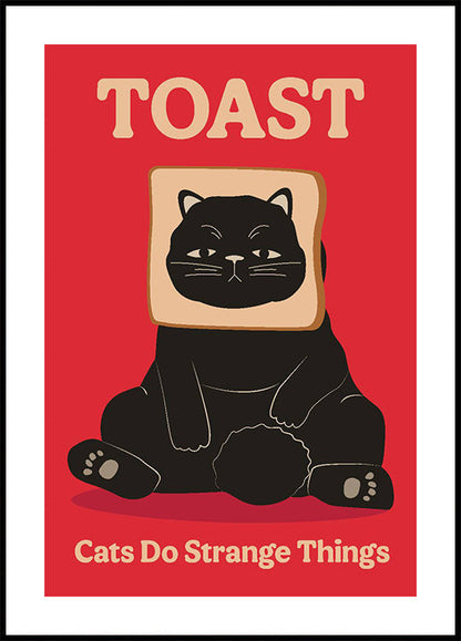 Toast Cat Poster