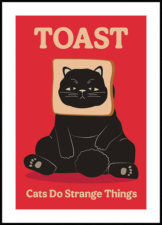 Toast Cat Poster