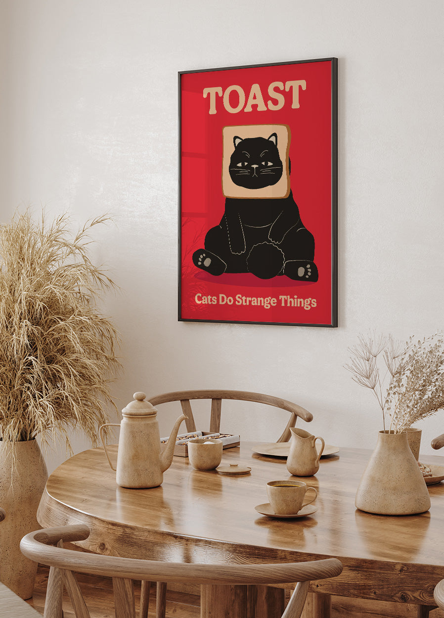 Toast Cat Poster