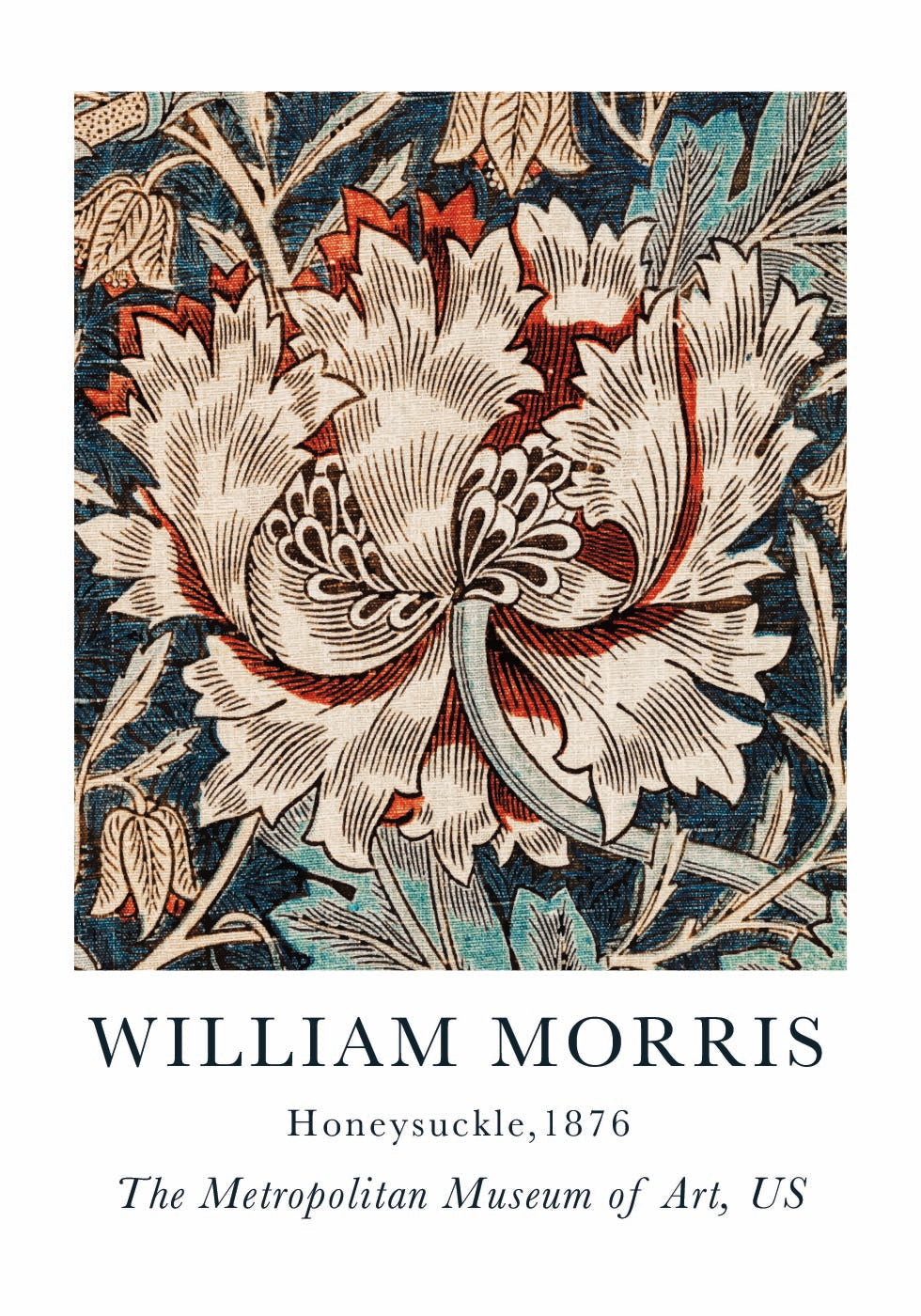 William Morris Honeysuckle Poster