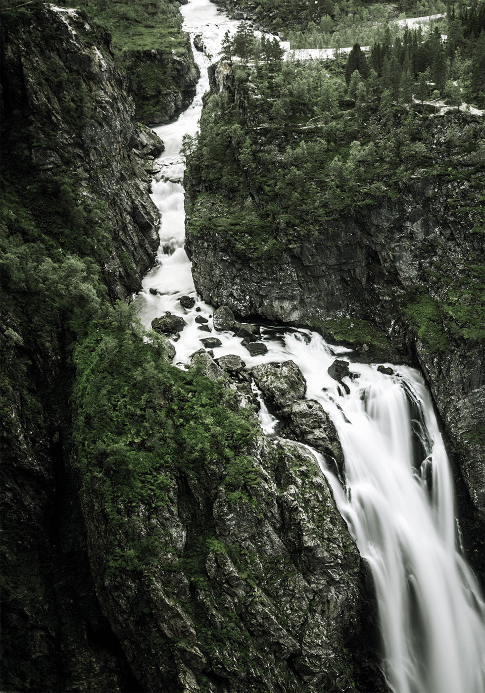 Majestic Waterfall Vøringfossen Poster