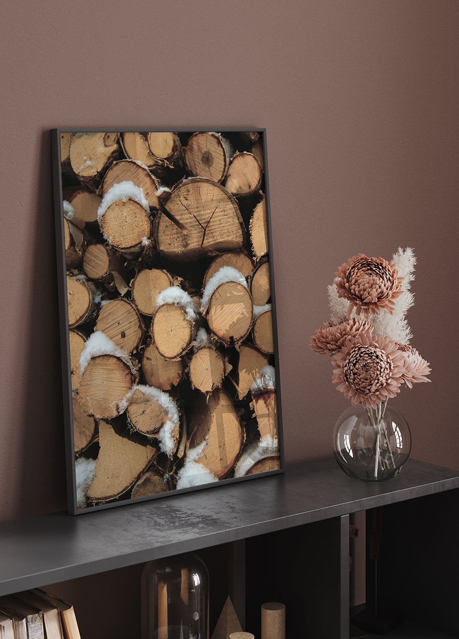 Wooden Logs Poster