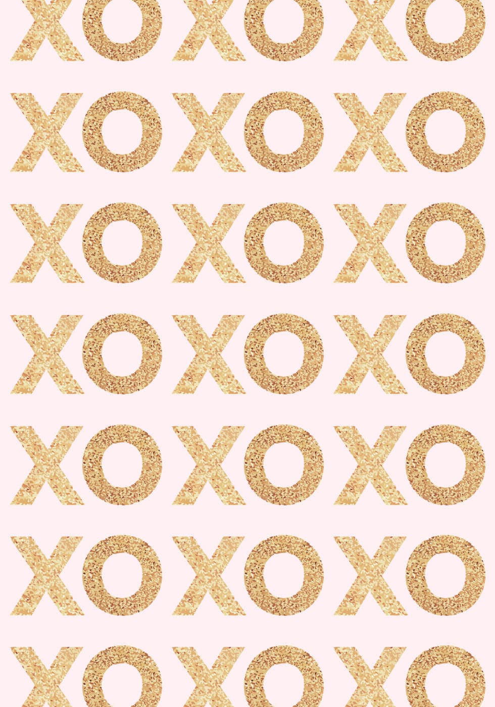 Gold Glitter Love Poster