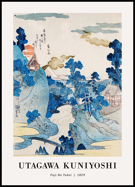 Fuji No Yukei By Utagawa Kuniyoshi Plakat - Posterbox.no