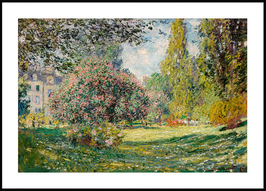 The Parc Monceau Landscape By Claude Monet (1867) Poster