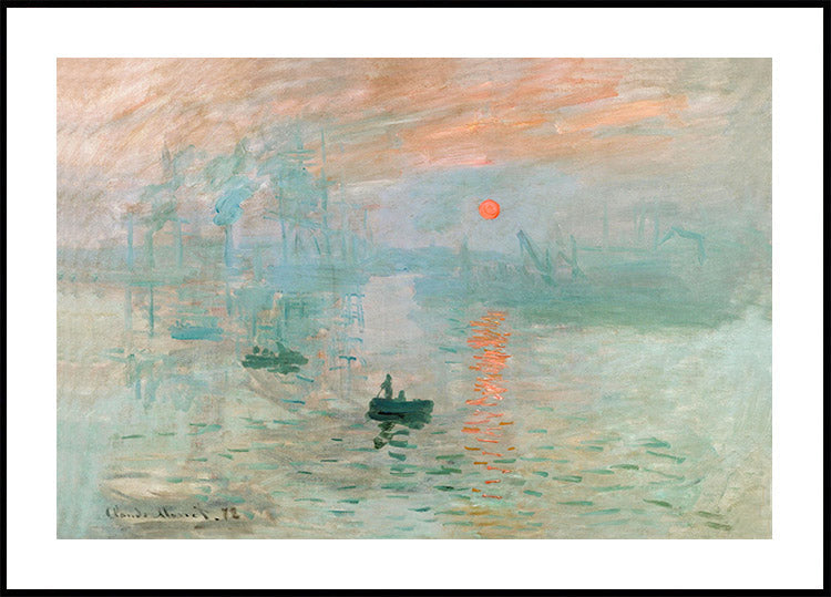 Impression Sunrise 1872 Poster by Claude Monet