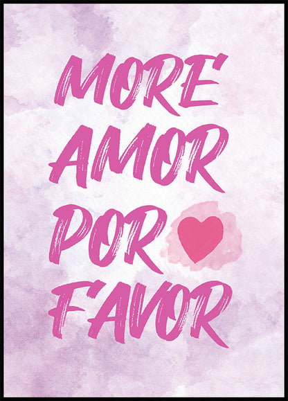 More Amor Por Favor Plakat - Posterbox.no