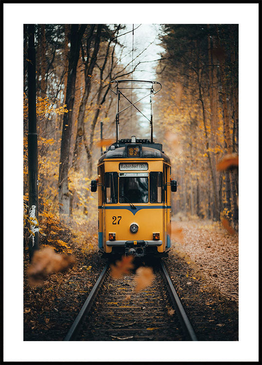 Old Yellow Train Poster