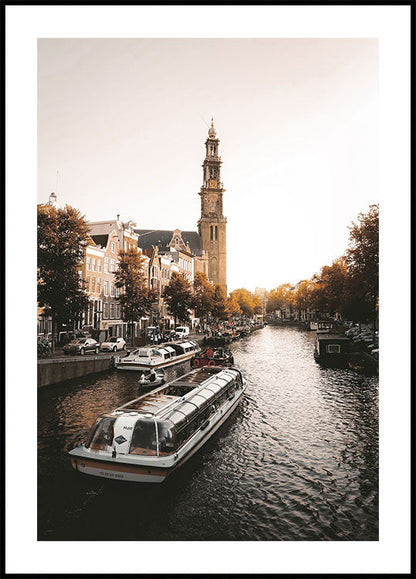 Serene Amsterdam Canal Poster