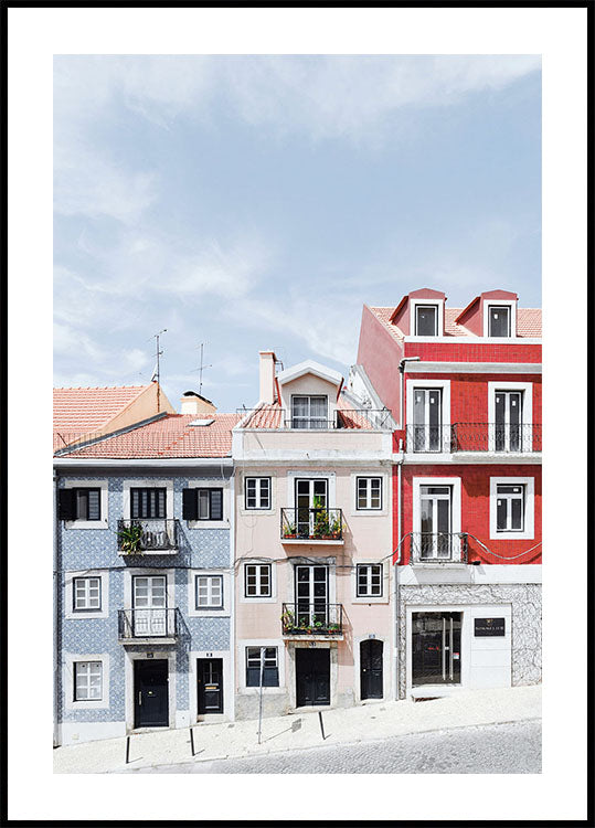 Charming Lisbon Facades Poster