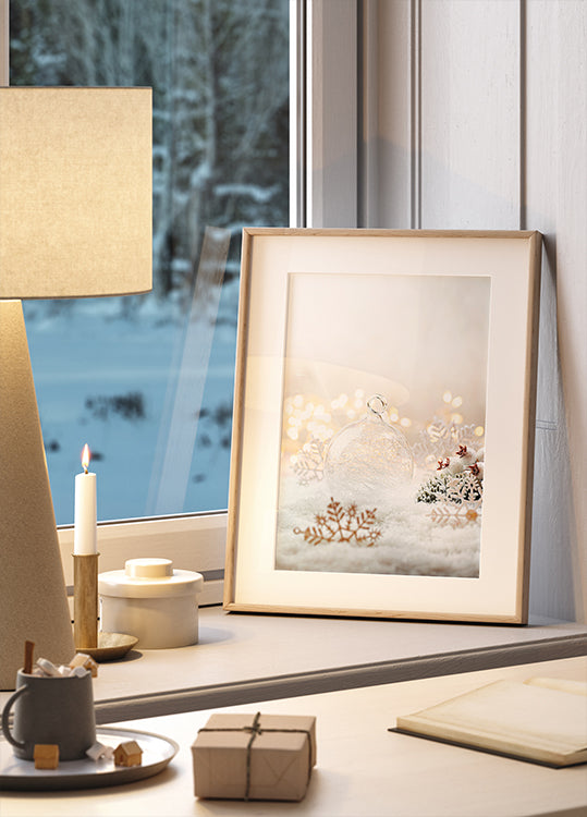 Christmas White Decorations №2 Poster