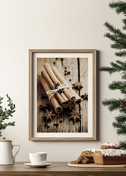 Cinnamon Sticks with Star Anise Poster