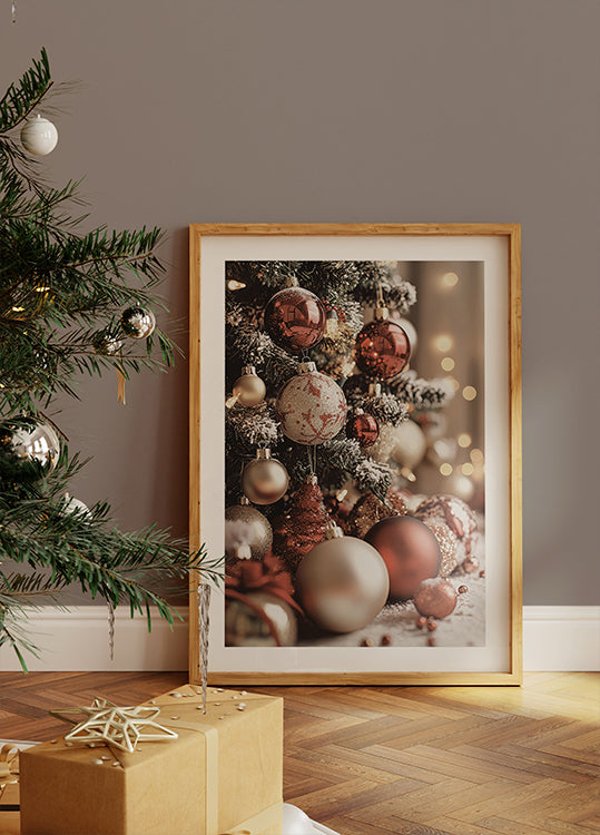 Christmas Red Decorations №2 Poster