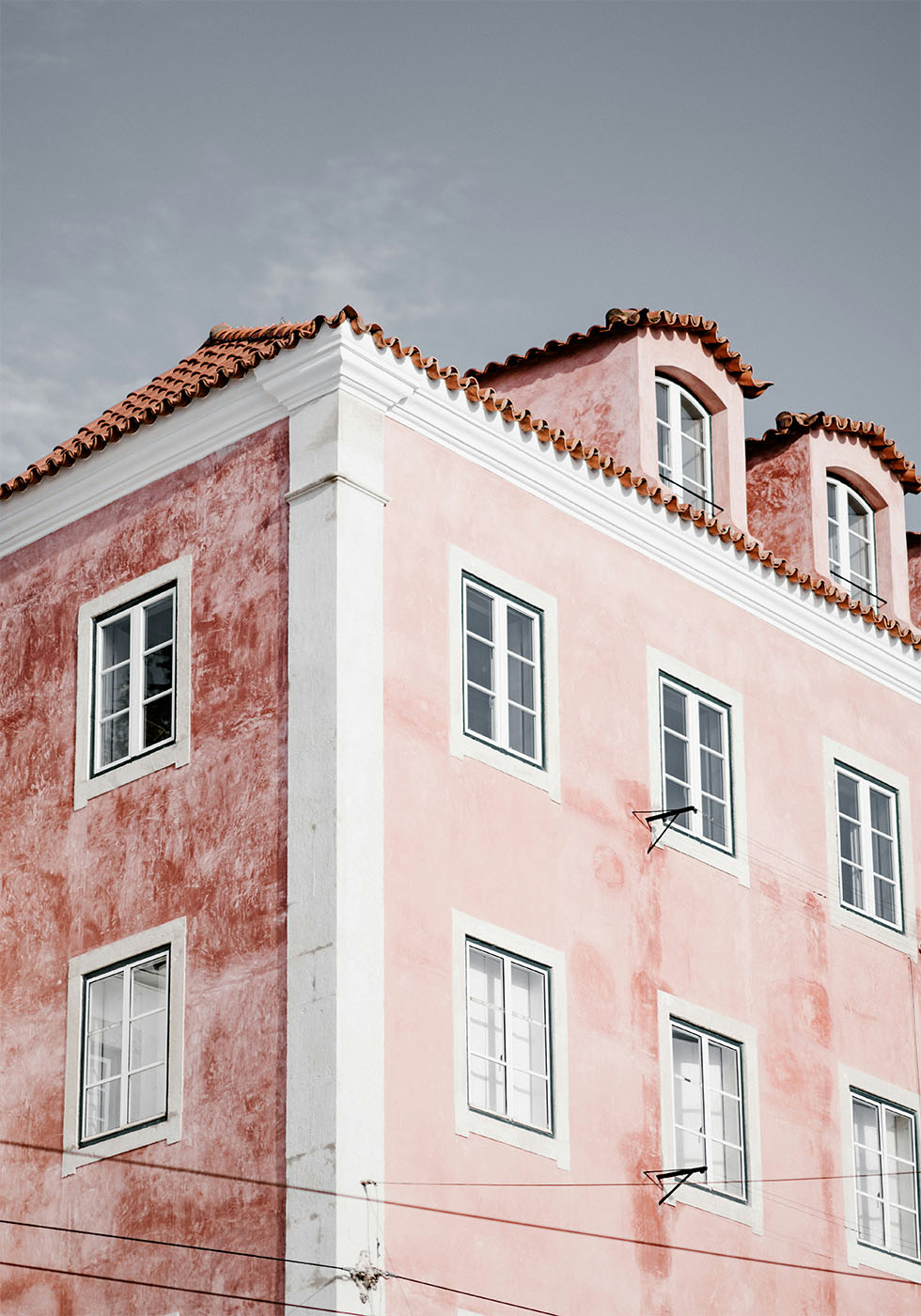 Charming Pink Architecture Poster