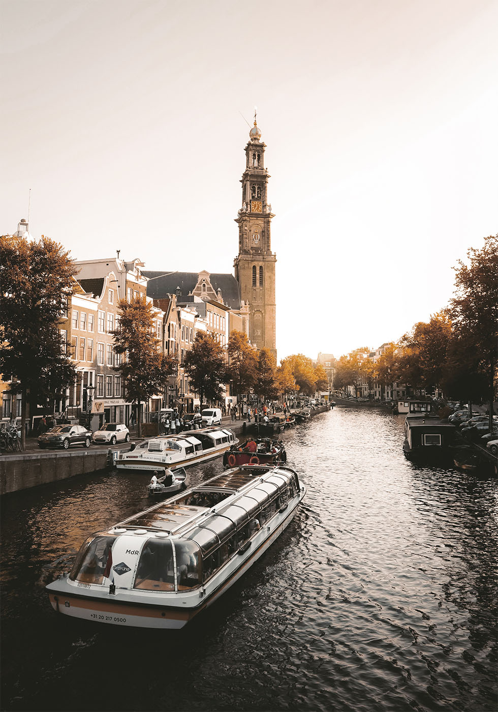 Serene Amsterdam Canal Poster